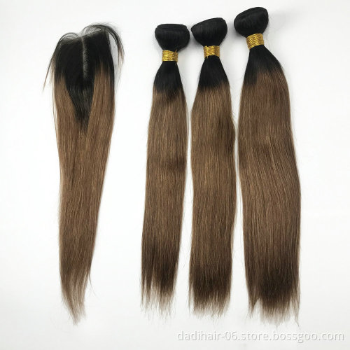 Brazilian Ombre Human Hair 1B #33 #27 Body Wave Two Tone Ombre Brazilian Hair